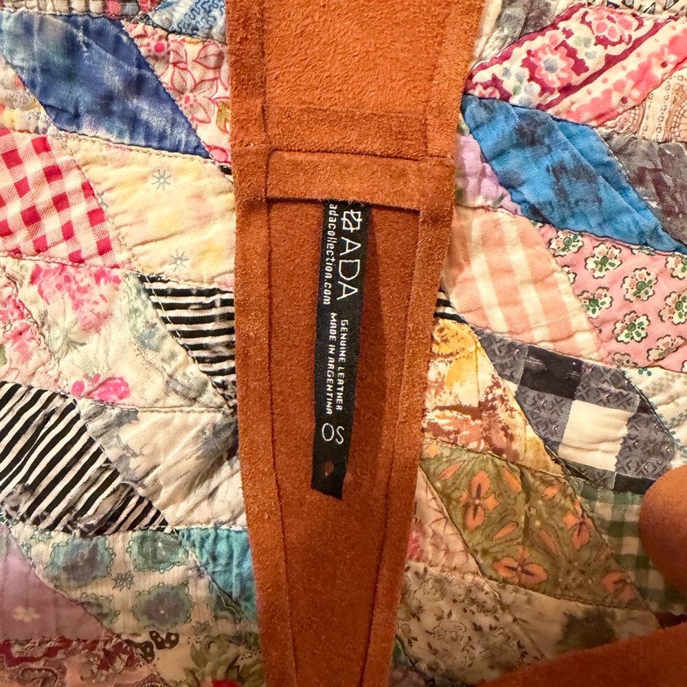 Ada Tan Suede Women's wrap belt - Picture 4 of 4